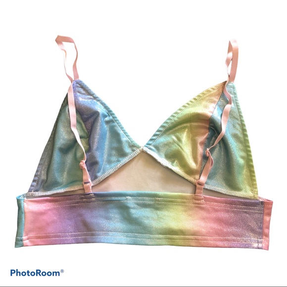 SHEIN Iridescent Spandex Metallic Shimmery Bikini - Picture 4 of 9